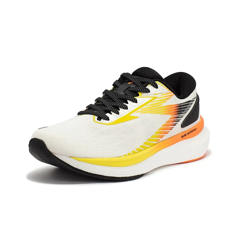 361° Spire S Cushioning Anti Slip Wear Resistant Breathable Lightweight Rebound Low Top Running Shoes Men's White Green-1