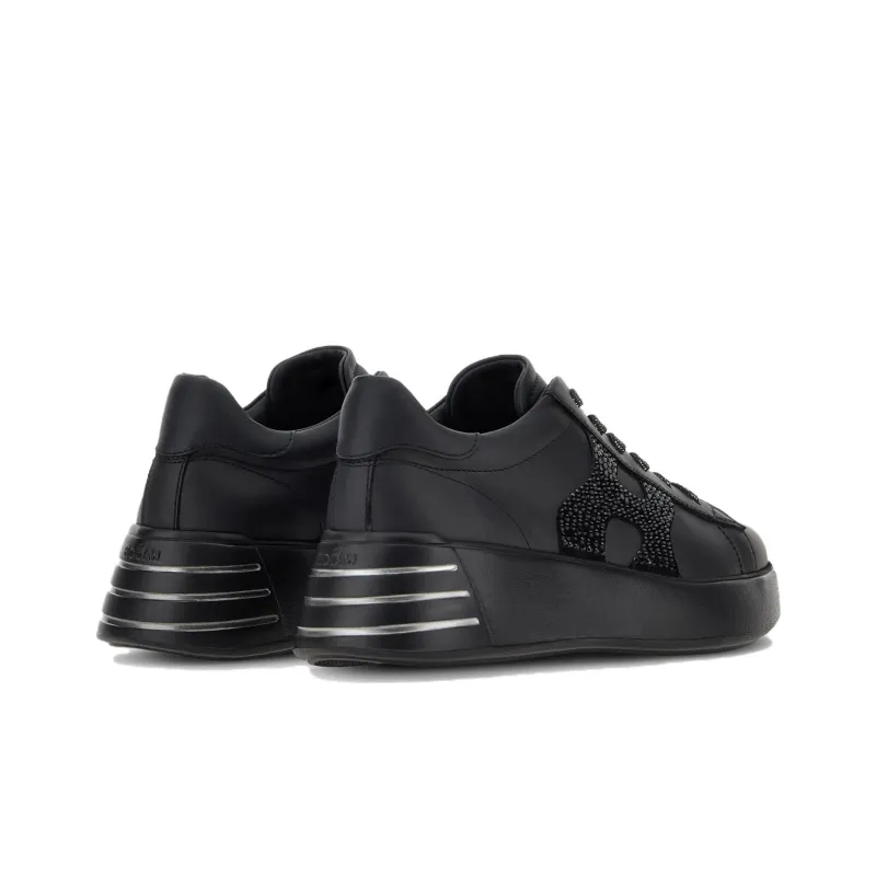 HOGAN Rebel Low-Top Casual Shoes Women's Black-3