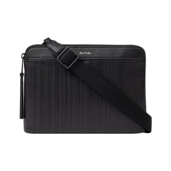 Paul Smith Leather Crossbody Bag Shoulder Bag Men's Black