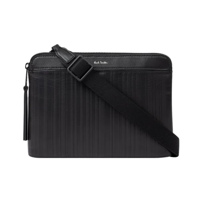 Paul Smith Leather Crossbody Bag Shoulder Bag Men's Black-0