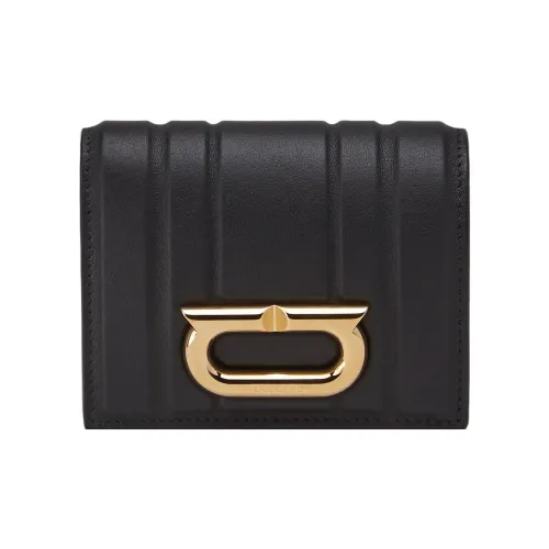 FERRAGAMO Cow Leather Wallet Small Size Women's Black