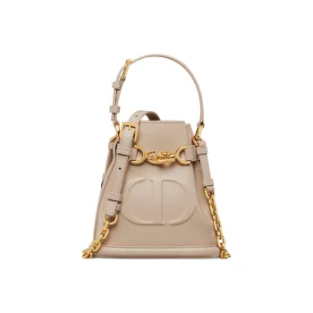 DIOR C'est Dior Cow Leather Shoulder Bag, Crossbody Bag, Handbag Trumpets Women's Pink Beige