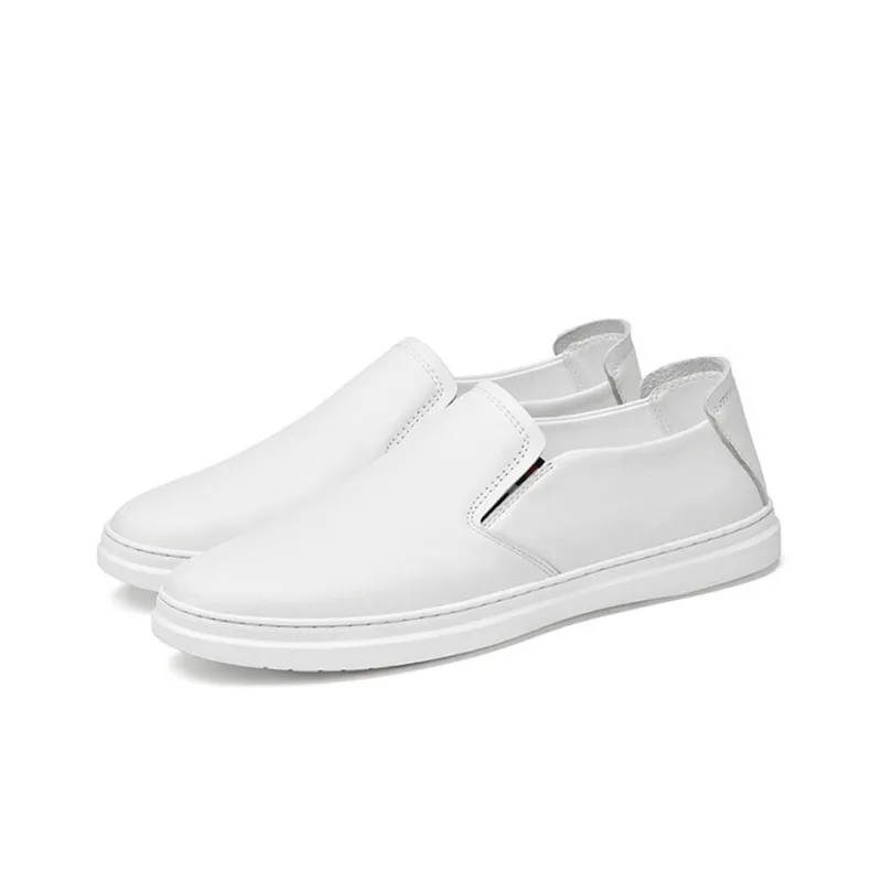 IMLINFEI Loafers Men Low Top Black/White-3