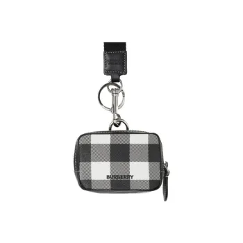 Burberry Cotton Key Pouch Men's Multicolor