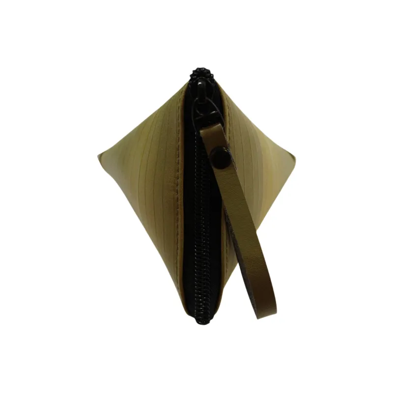 SUBURBIA Microfiber Synthetic Leather Zongzi Bag Handbag Storage Coin Purse Mini Unisex Leaf Color-7