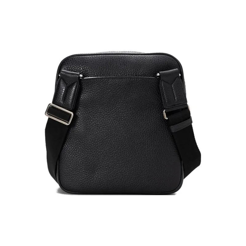 BALLY Leather Messenger Bag Crossbody Bag Shoulder Bag Men's Black-2