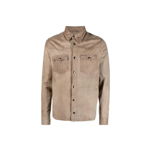 Giorgio Brato Leather Western Shirt