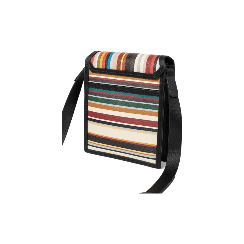 Paul Smith Paul Smith Classic Striped Series Leather Crossbody Bag Unisex Multicolor-2