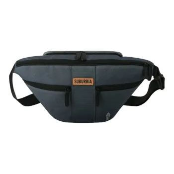 SUBURBIA Oxford Crossbody Bag Sling Bag Fanny Pack Large Size Unisex Blue