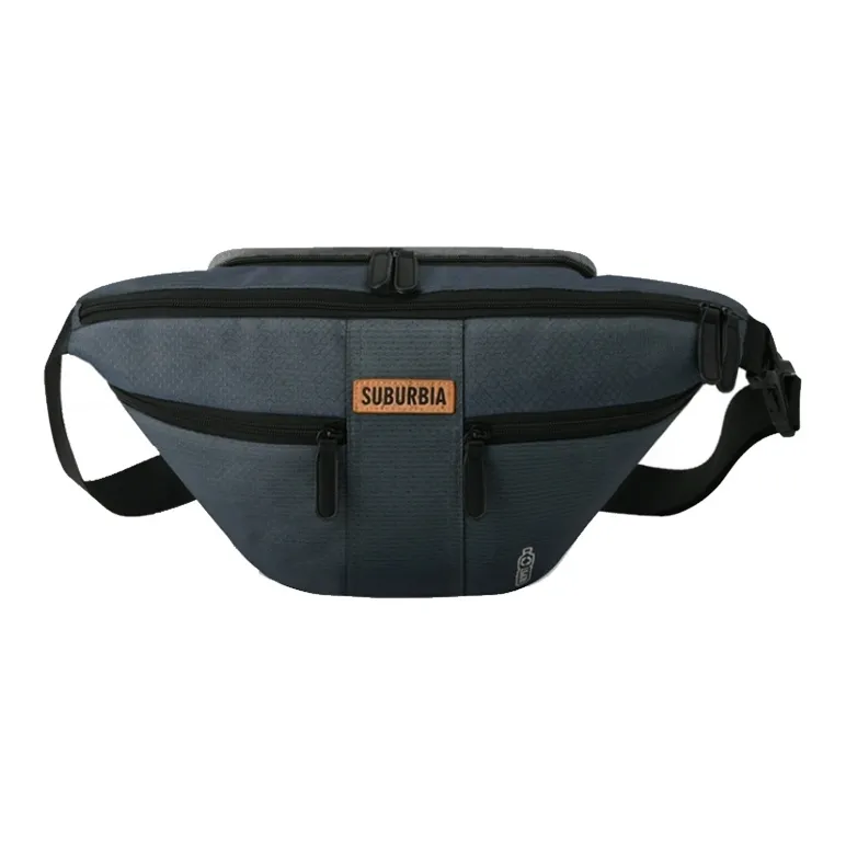 SUBURBIA Oxford Crossbody Bag Sling Bag Fanny Pack Large Size Unisex Blue-0