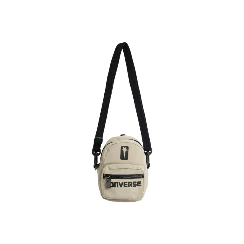 Rick Owens DRKSHDW × Converse Converse Collaboration Technical Fabric Shoulder Bag Crossbody Bag Mini Unisex Ecru-1