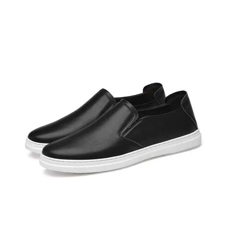IMLINFEI Loafers Men Low Top Black/White-9