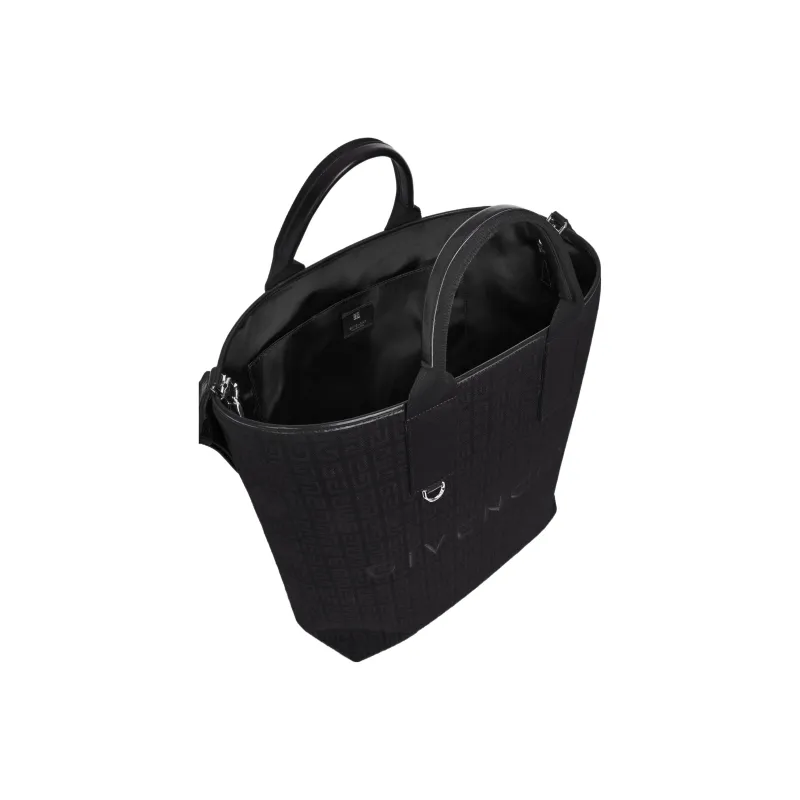 Givenchy Cotton, Cow Leather Shoulder Bag, Crossbody Bag, Handbag Tubas Men's Black-2