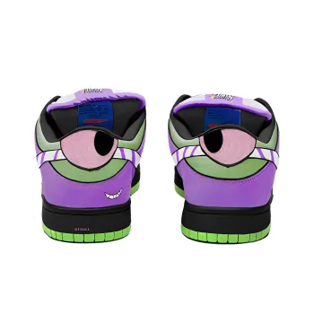 Powerpuff Girls x Nike Dunk SB Majin Chirps Slip Resistant Low Top Skateboard Shoes Men's Purple