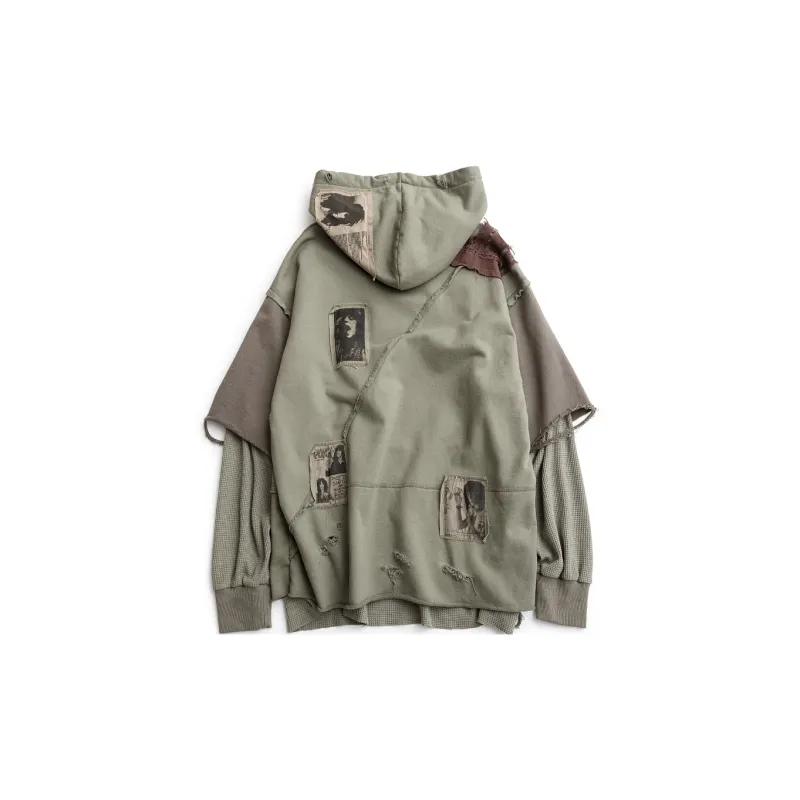 A SQUARE ROOT Sweatshirt 2.0 Upgrade Unisex Army Green-1