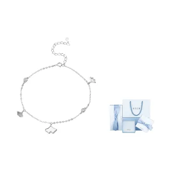 SFER S925 Silver Anklets Women's