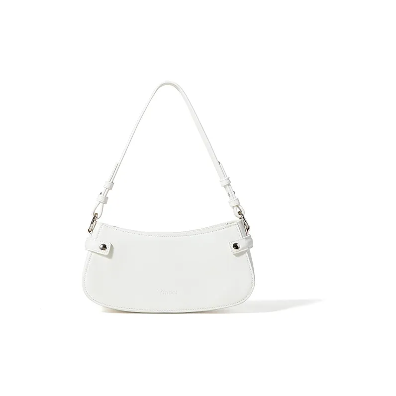 Sound For Life Denim Shoulder Bag, Baguette Bag, Crossbody Bag, Shoulder Bag Women's Blue, White-7