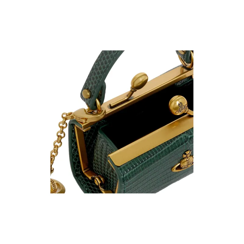 Vivienne Westwood Cow Leather Handbag Women's Green-2