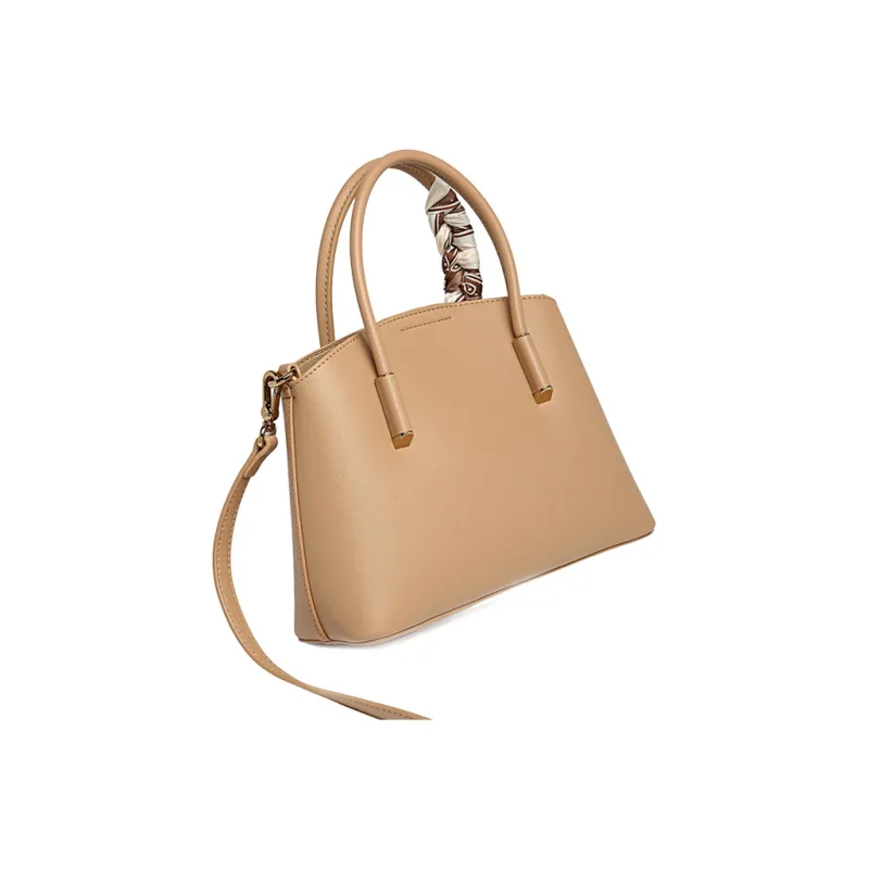 OMI Polyurethane Synthetic Leather Shopping Bag, One Shoulder Handbag Regular Women's White/Black/Khaki-12