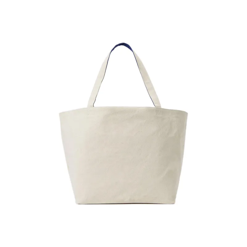 KARL LAGERFELD Disney, Collaboration Recycled Cotton Tote Bag, Shopping Bag, Handbag Women's White/Blue-1