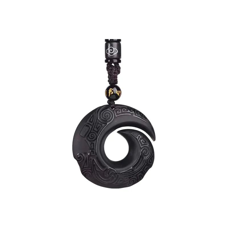AWD Jade Necklaces Unisex Black-0