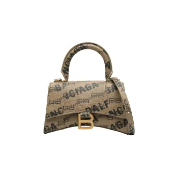 Balenciaga Polyurethane Handbag Shoulder Bag Women's Brown/Black