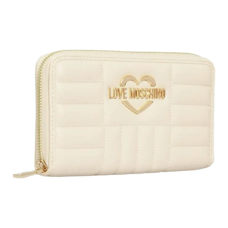 LOVE MOSCHINO Eco Leather Wallet Women's White-1