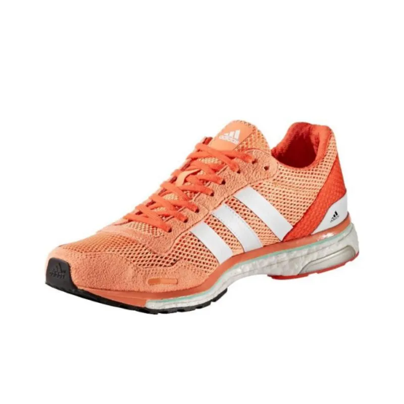 adidas Adizero Adios Orange White Women's-1
