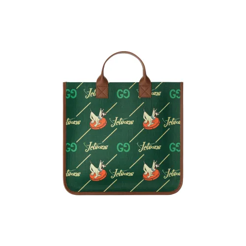 GUCCI Canvas Tote Bag, Shopping Bag, Handbag, Kids' Bag Regular Kids' Green