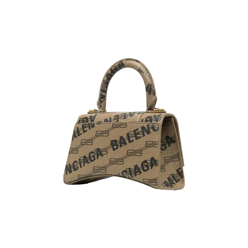 Balenciaga Polyurethane Handbag Shoulder Bag Women's Brown/Black-1