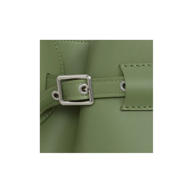CELINE Calfskin Bucket Bags Shoulder Bag Crossbody Bag Handbag Regular Women's Light Green-3