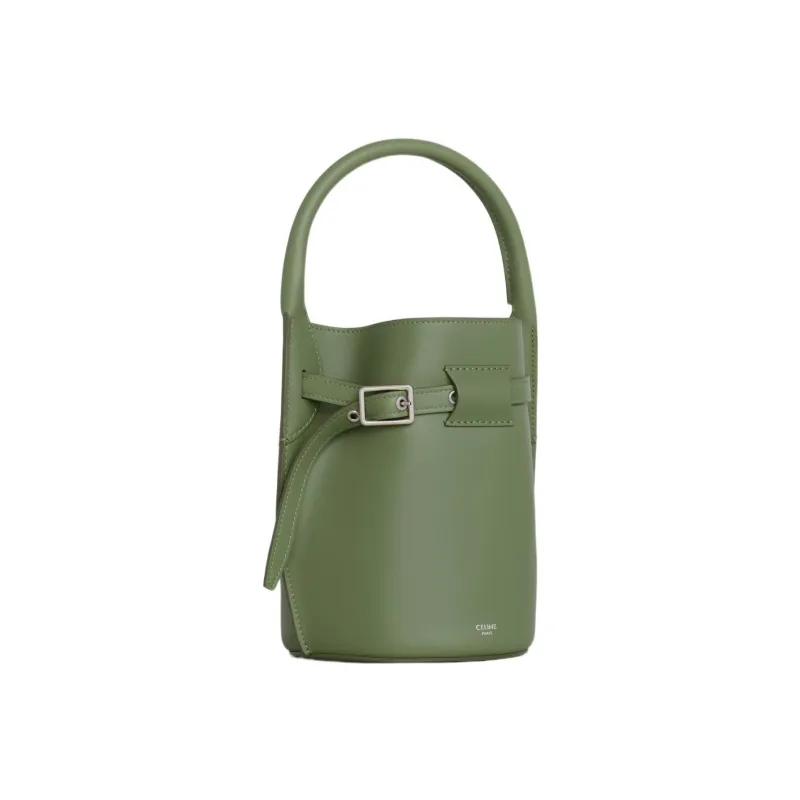 CELINE Calfskin Bucket Bags Shoulder Bag Crossbody Bag Handbag Regular Women's Light Green-1