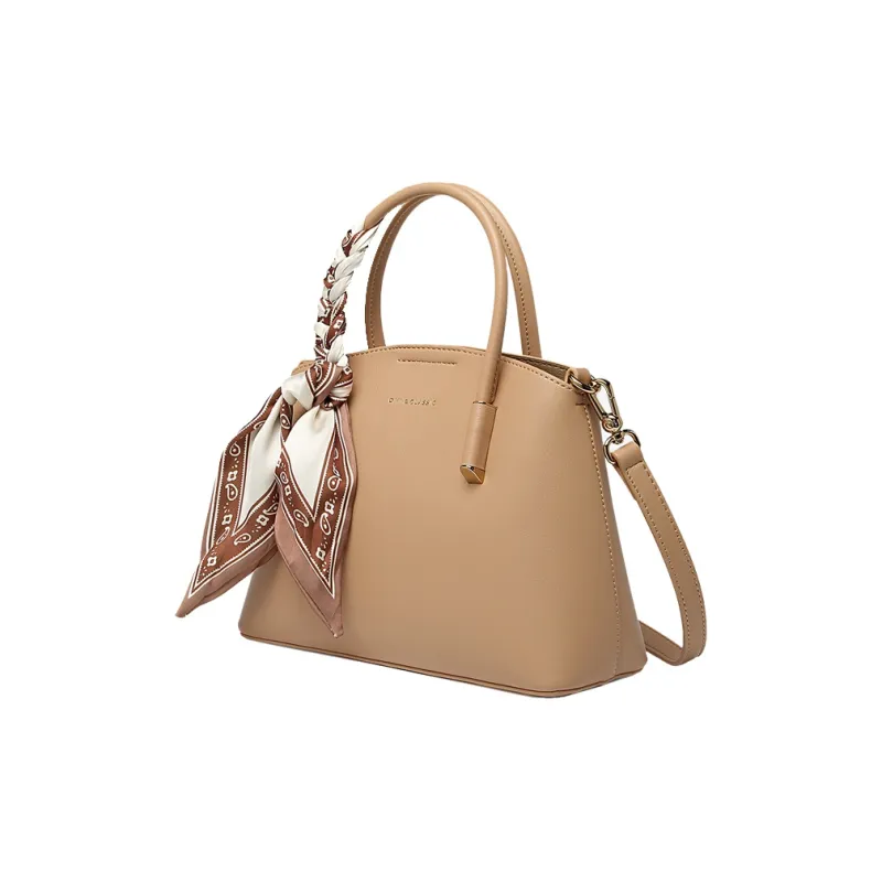OMI Polyurethane Synthetic Leather Shopping Bag, One Shoulder Handbag Regular Women's White/Black/Khaki-11