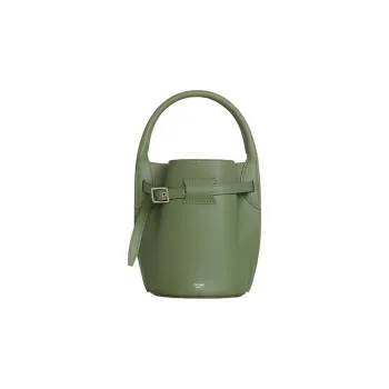 CELINE Calfskin Bucket Bags Shoulder Bag Crossbody Bag Handbag Regular Women's Light Green