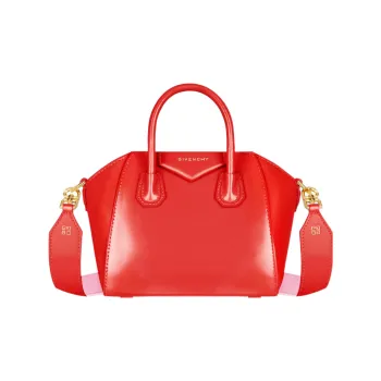 Givenchy Calfskin Shoulder Bag, Crossbody Bag, Handbag Mini Women's Red