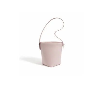 DEERE JACK Cow Leather One Shoulder Portable Shoulder Bag, Bucket Bag, Crossbody Bag Women's Pink