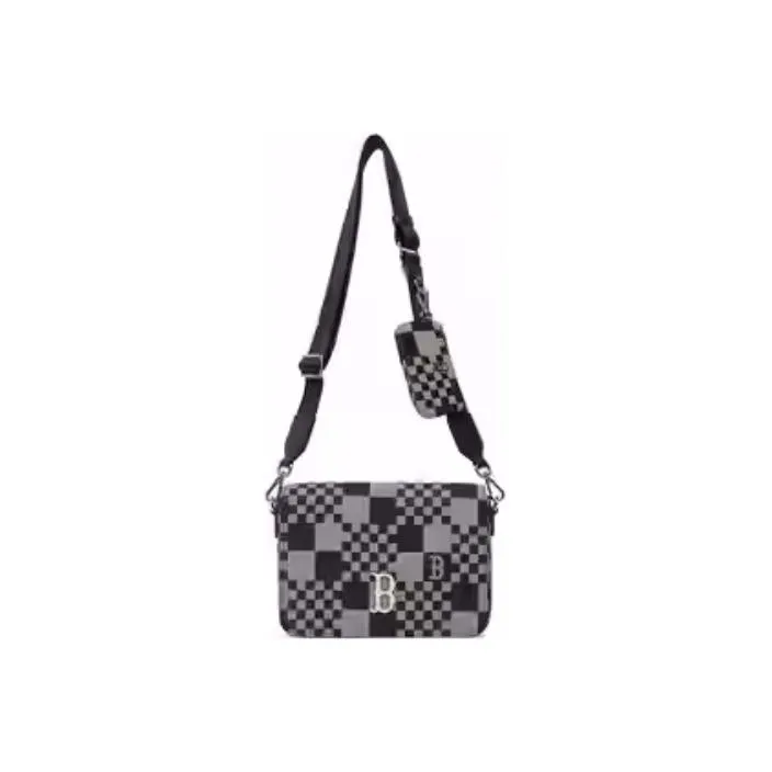 MLB Polyamide Combo Bag Shoulder Bag Crossbody Bag Regular Unisex Black Gray Color-3