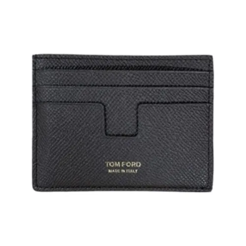 TOM FORD Leather Card Holder Men's Black