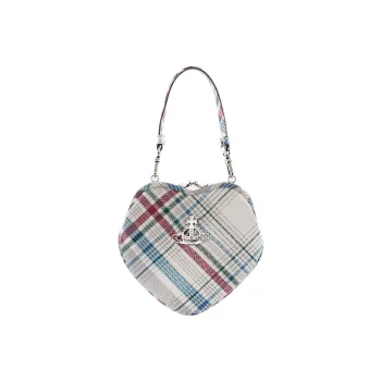 Vivienne Westwood Leather Shoulder Bag Crossbody Bag Handbag Wallet Women's White/Multicolor