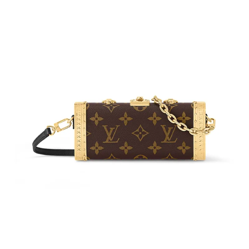 LOUIS VUITTON Vanity Canvas With Leather Makeup Case, Crossbody Bag, Shoulder Bag Women's Brown-0