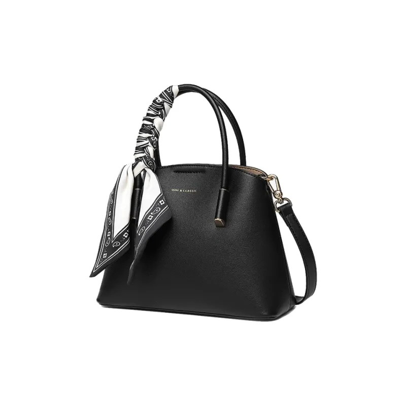 OMI Polyurethane Synthetic Leather Shopping Bag, One Shoulder Handbag Regular Women's White/Black/Khaki-6
