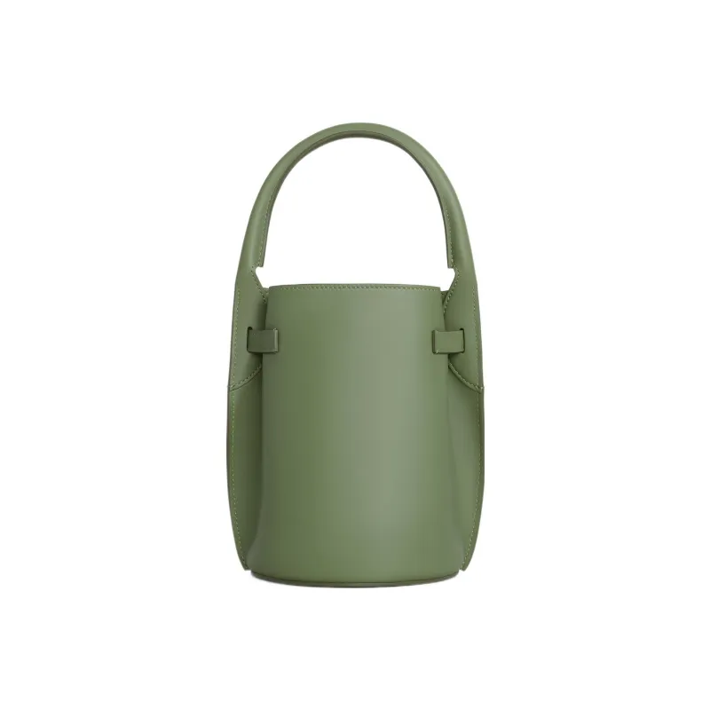 CELINE Calfskin Bucket Bags Shoulder Bag Crossbody Bag Handbag Regular Women's Light Green-2