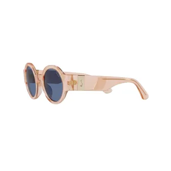 Polo Ralph Lauren Acetyl Round Sunglasses Unisex Transparent Orange