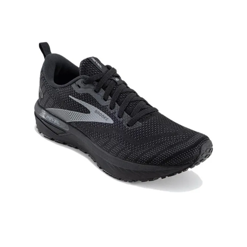 Brooks Revel 6 Cushioning Wear Resistant Casual Running Shoes Men's Black-1