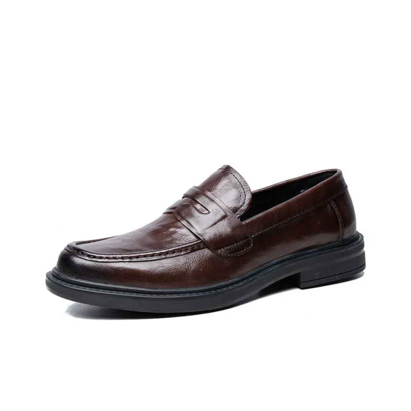 YEDANI Loafers Men Low Top Black/Brown-6