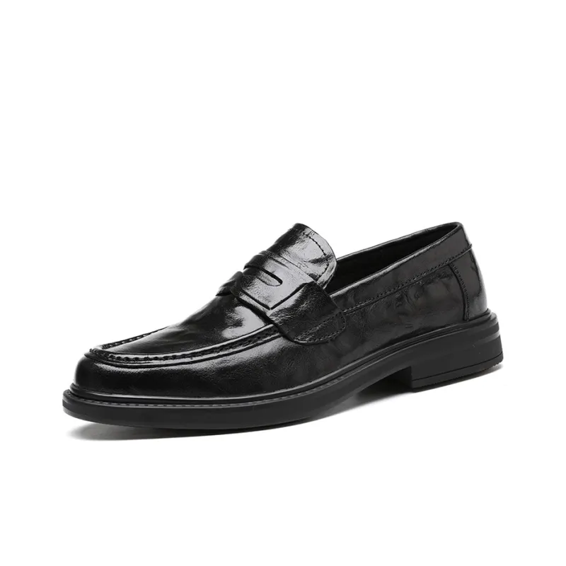 YEDANI Loafers Men Low Top Black/Brown-1
