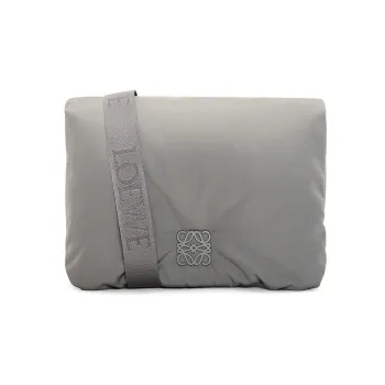 LOEWE Goya Fabric Messenger Bag, Crossbody Bag, Shoulder Bag Men's Asphalt Gray