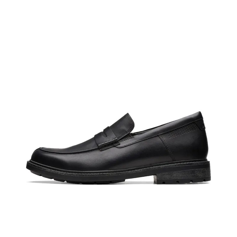 Clarks Youyue Shire Series Loafers Men's Black-0
