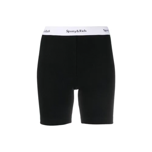 SPORTY & RICH Sports Shorts Women's Black