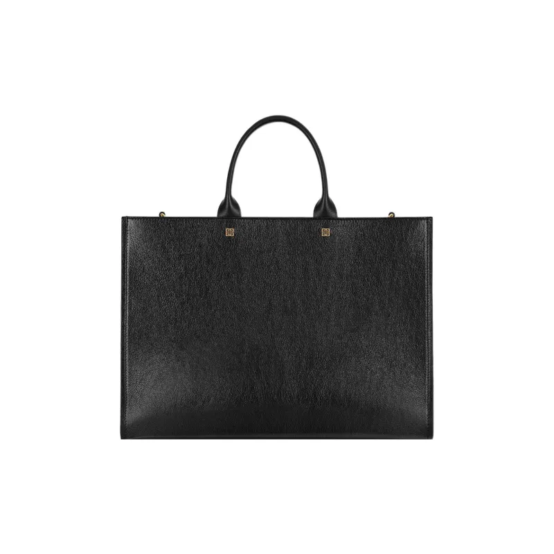 GIVENCHY Calfskin Tote Bag Shopping Bag Handbag Medium Size Women's Black-2